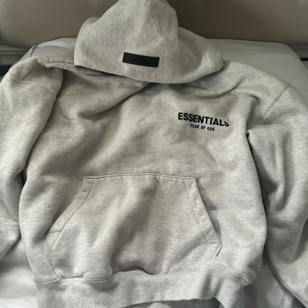 Essentials Light Gray Hoodie
